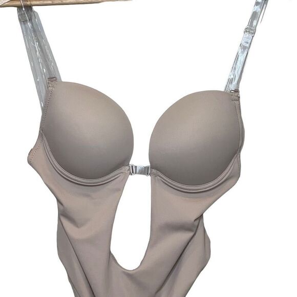 NWT nude U plunge push up backless thong full body shaper size 34 (M) - Picture 5 of 16